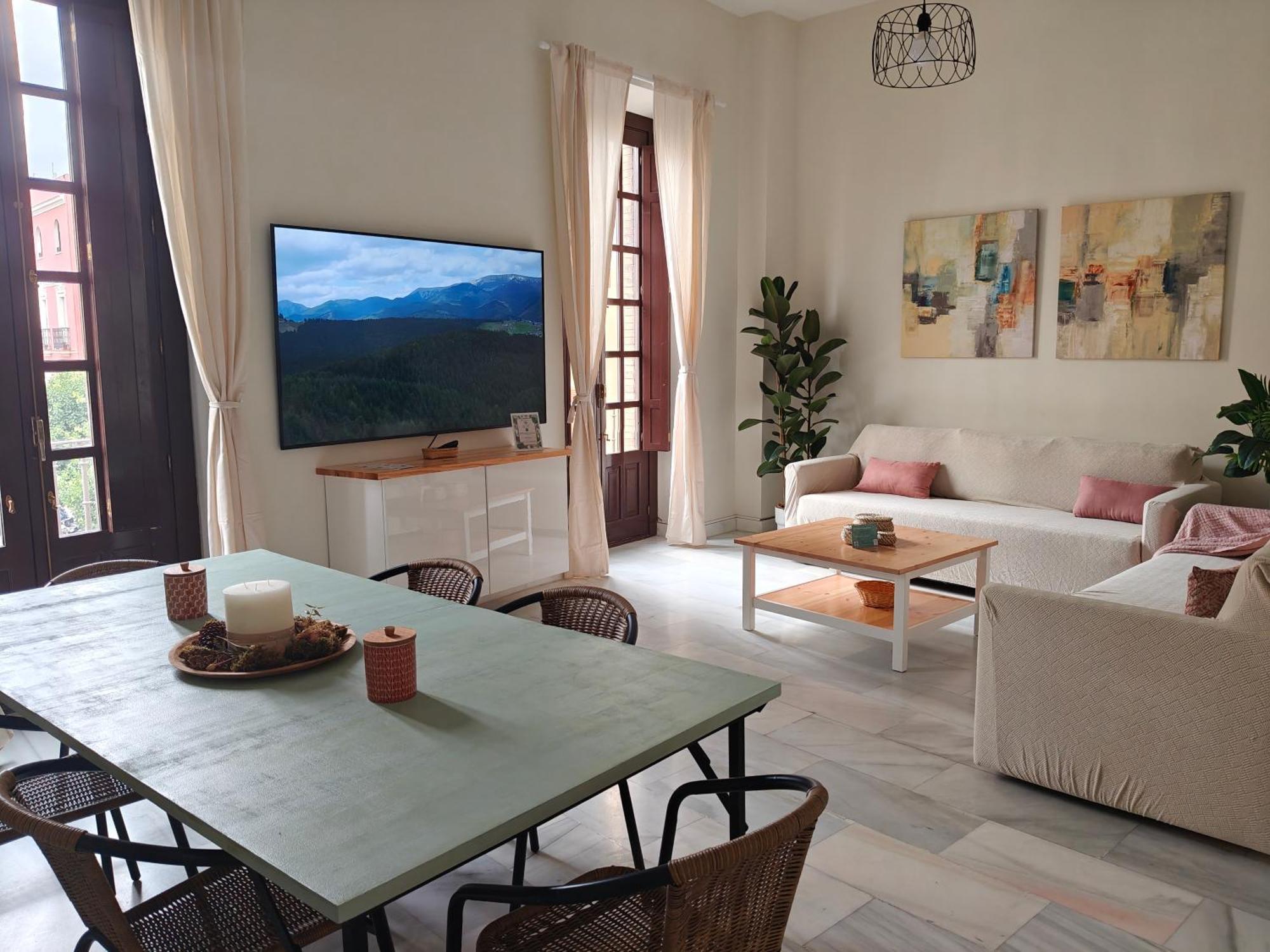 Charming Bright Apartment With Balconies On Cuesta Del Rosario Севилья Экстерьер фото