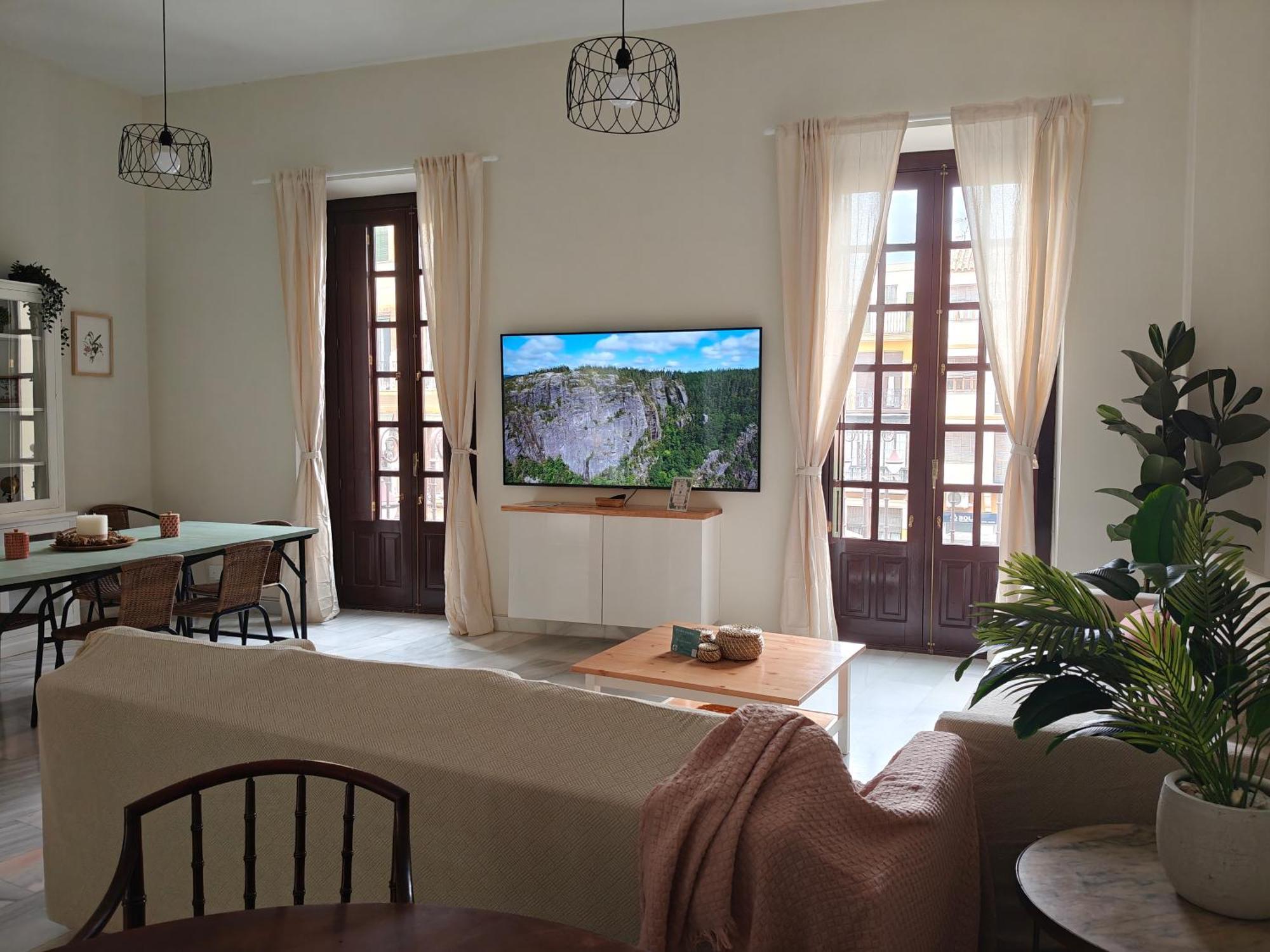 Charming Bright Apartment With Balconies On Cuesta Del Rosario Севилья Экстерьер фото